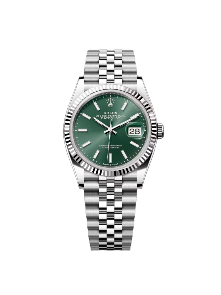 【Super Clone】RLX  Datejust 36mm 126234 Mint Green Dial Jubilee Bracelet Watch