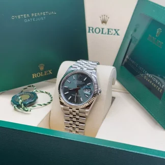 【Super Clone】RLX  Datejust 36mm 126234 Mint Green Dial Jubilee Bracelet Watch