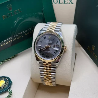 【Super Clone】RLX  Datejust 36mm 126233 Wimbledon Slate Dial Oyster Bracelet Watch