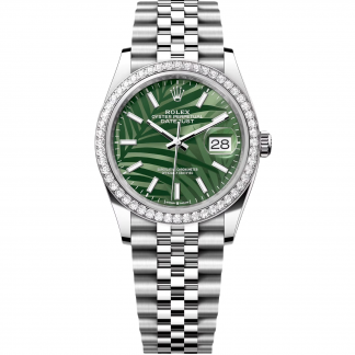 【Super Clone】RLX  Datejust 36mm 126284 Olive Green Dial Jubilee Bracelet