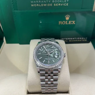 【Super Clone】RLX  Datejust 36mm 126284 Olive Green Dial Jubilee Bracelet
