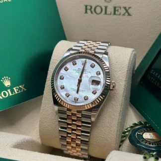 【Super Clone】RLX  Datejust 36mm 126231 Mother-of-Pearl Dial Jubilee Bracelet