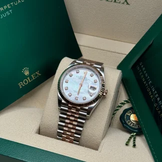 【Super Clone】RLX  Datejust 36mm 126231 Mother-of-Pearl Dial Jubilee Bracelet