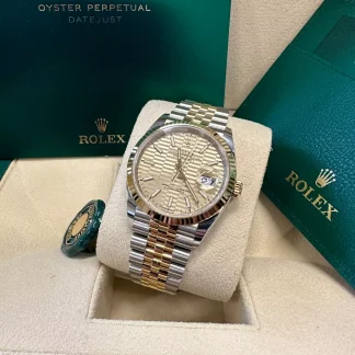 【Super Clone】RLX  Datejust 36mm 126233 Golden Fluted Motif 36mm Dial Oyster Bracelet