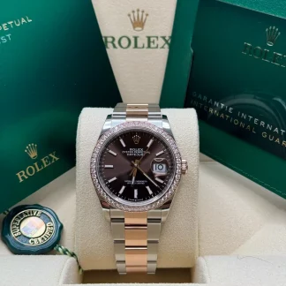 【Super Clone】RLX  Datejust 36mm 126281 Chocolate Dial Oyster Bracelet