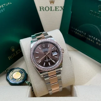 【Super Clone】RLX  Datejust 36mm 126281 Chocolate Dial Oyster Bracelet