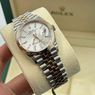【Super Clone】RLX  Datejust 36mm 126201 Silver Dial Oyster Bracelet Watch