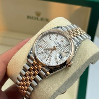 【Super Clone】RLX  Datejust 36mm 126201 Silver Dial Oyster Bracelet Watch