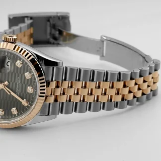 【Super Clone】RLX  Datejust 36mm 126231 Slate Fluted Motif Dial 36mm Jubilee Bracelet