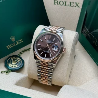 【Super Clone】RLX  Datejust 36mm 126231 Chocolate Dial Oyster Bracelet