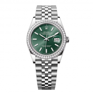 【Super Clone】RLX  Datejust 36mm 126284 Green Dial Jubilee Bracelet