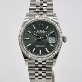 【Super Clone】RLX  Datejust 36mm 126284 Green Dial Jubilee Bracelet