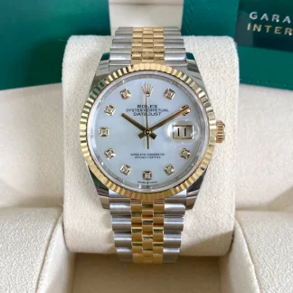 【Super Clone】RLX  Datejust 36mm 126233 MOP Diamond Dial Jubilee Two-Tone Bracelet Watch