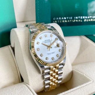 【Super Clone】RLX  Datejust 36mm 126233 MOP Diamond Dial Jubilee Two-Tone Bracelet Watch