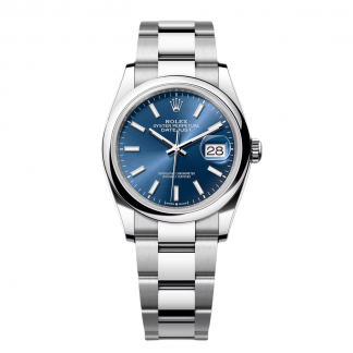 【Super Clone】RLX  Datejust 36mm 126200 Stainless Steel Blue Dial Oyster Watch
