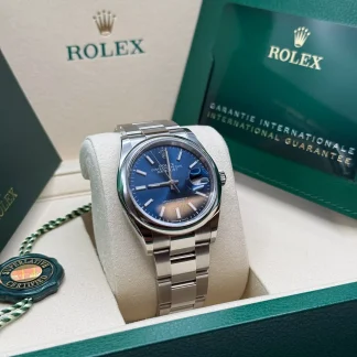 【Super Clone】RLX  Datejust 36mm 126200 Stainless Steel Blue Dial Oyster Watch