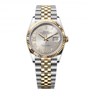 【Super Clone】RLX  Datejust 36mm 126233 Silver Dial Jubilee Bracelet Watch