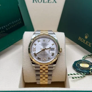 【Super Clone】RLX  Datejust 36mm 126233 Silver Dial Jubilee Bracelet Watch
