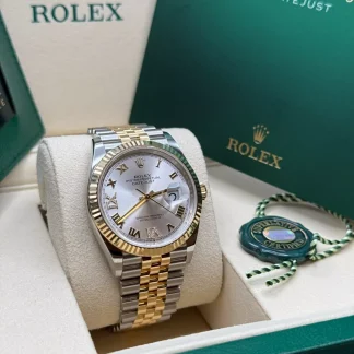 【Super Clone】RLX  Datejust 36mm 126233 Silver Dial Jubilee Bracelet Watch