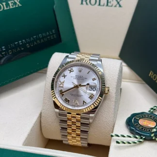 【Super Clone】RLX  Datejust 36mm 126233 Silver Dial Jubilee Bracelet Watch