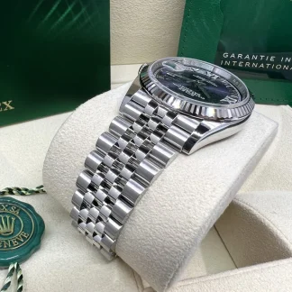 【Super Clone】RLX  Datejust 36mm 126234 Datejust Aubergine Purple Diamond Roman Oyster Stainless Steel