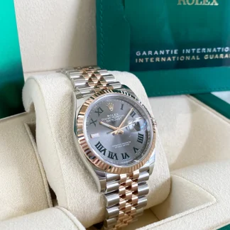 【Super Clone】RLX  Datejust 36mm 126231 Slate Dial Oyster Bracelet Watch