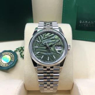 【Super Clone】RLX  Datejust 36mm 126200 Green Dial Watch