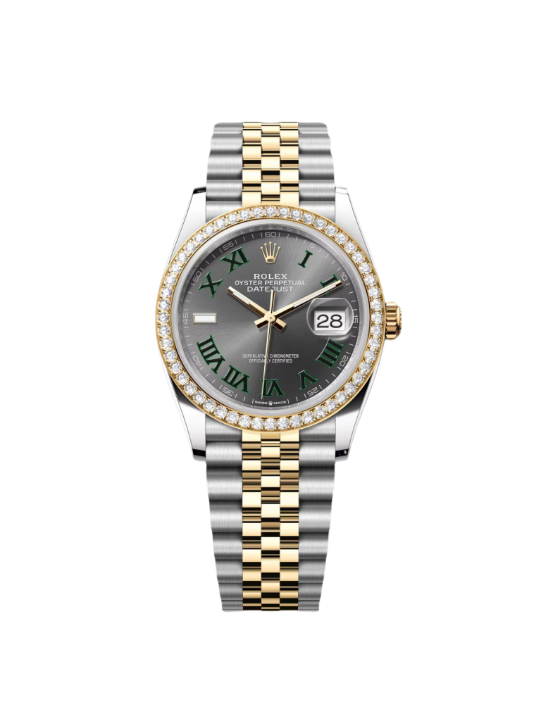 【Super Clone】RLX  Datejust 36mm 126283 Wimbledon Slate Dial Jubilee Bracelet Watch