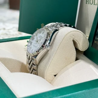 【Super Clone】RLX  Datejust 36mm 126234 White Roman Dial Oyster Stainless Steel Mens