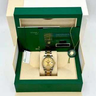 【Super Clone】RLX  Datejust 36mm 126233 Champagne Dial Jubilee Bracelet Watch