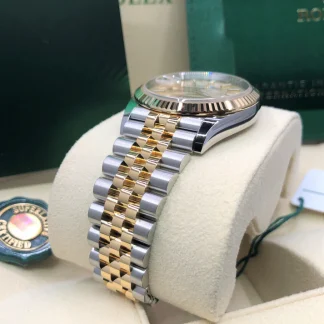 【Super Clone】RLX  Datejust 36mm 126233 Golden Palm Motif Dial Jubilee Bracelet Watch