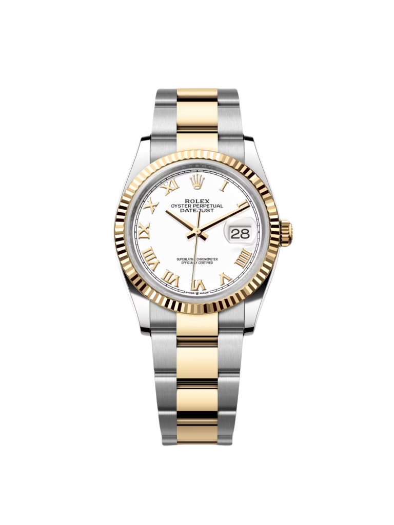 【Super Clone】RLX  Datejust 36mm 126233 White Dial Oyster Bracelet Watch