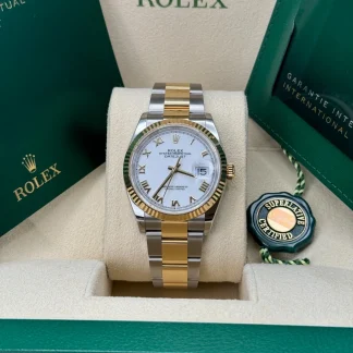 【Super Clone】RLX  Datejust 36mm 126233 White Dial Oyster Bracelet Watch
