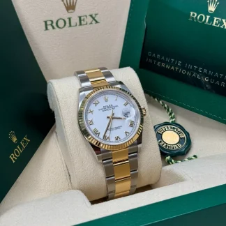 【Super Clone】RLX  Datejust 36mm 126233 White Dial Oyster Bracelet Watch