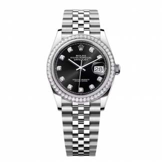 【Super Clone】RLX  Datejust 36mm 126284 Black Dial Jubilee bracelet