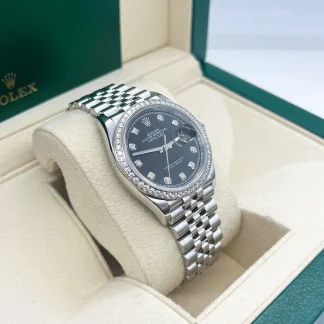 【Super Clone】RLX  Datejust 36mm 126284 Black Dial Jubilee bracelet