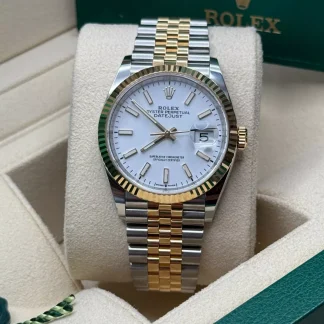 【Super Clone】RLX  Datejust 36mm 126233 White Index Dial Two-Tone Jubilee Bracelet Watch