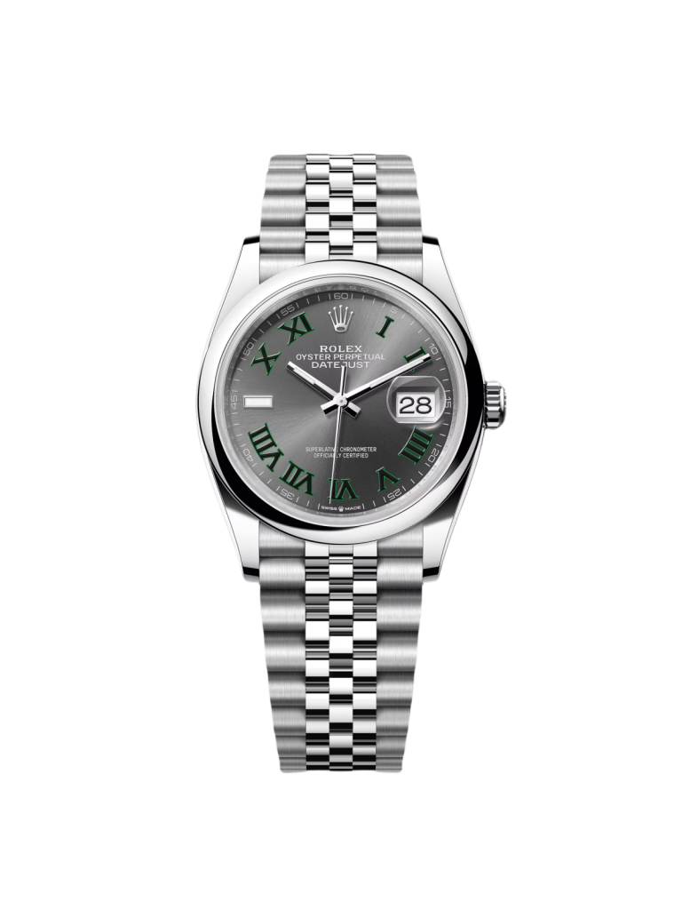 【Super Clone】RLX  Datejust 36mm 126200 Oyster Perpetual Wimbledon Dial Jubilee Stainless Steel