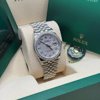【Super Clone】RLX  Datejust 36mm 126284 Mother-of-Pearl Dial Oyster Bracelet