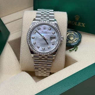 【Super Clone】RLX  Datejust 36mm 126284 Mother-of-Pearl Dial Oyster Bracelet