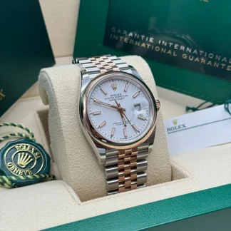 【Super Clone】RLX  Datejust 36mm 126201 White Dial Jubilee Bracelet Watch