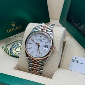 【Super Clone】RLX  Datejust 36mm 126201 White Dial Jubilee Bracelet Watch