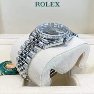 【Super Clone】RLX  Datejust 36mm 126284 Bright Blue Dial Jubilee Bracelet