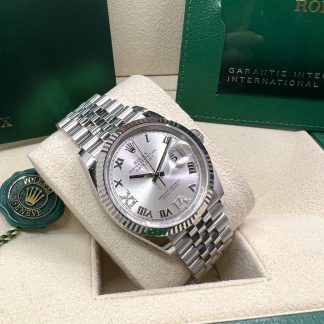 【Super Clone】RLX  Datejust 36mm 126234 White Roman Dial Oyster Stainless Steel Mens