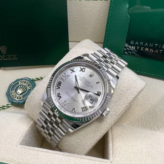 【Super Clone】RLX  Datejust 36mm 126234 White Roman Dial Oyster Stainless Steel Mens