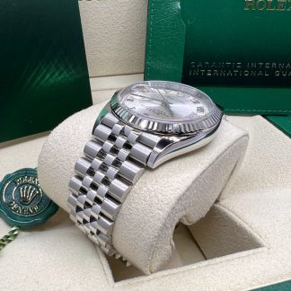 【Super Clone】RLX  Datejust 36mm 126234 White Roman Dial Oyster Stainless Steel Mens