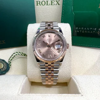【Super Clone】RLX  Datejust 36mm 126231 Rose Dial Oyster Bracelet