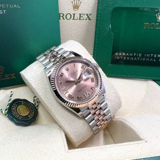 【Super Clone】RLX  Datejust 36mm 126231 Rose Dial Oyster Bracelet