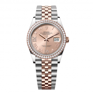 【Super Clone】RLX  Datejust 36mm 126281 Rose Dial Oyster 36mm Bracelet