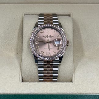 【Super Clone】RLX  Datejust 36mm 126281 Rose Dial Oyster 36mm Bracelet